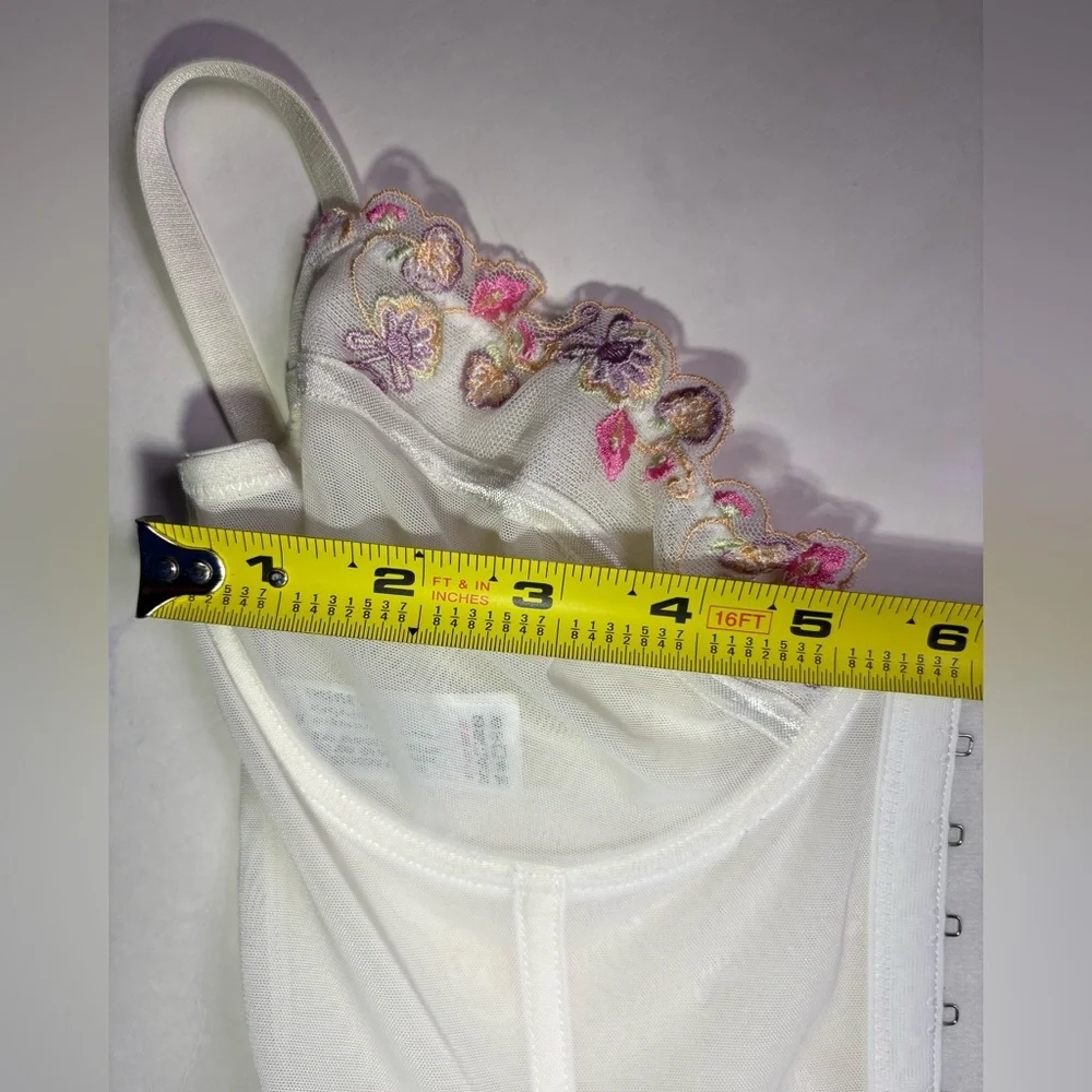 Forever 21 Bustier with Pink and Purple Floral Details